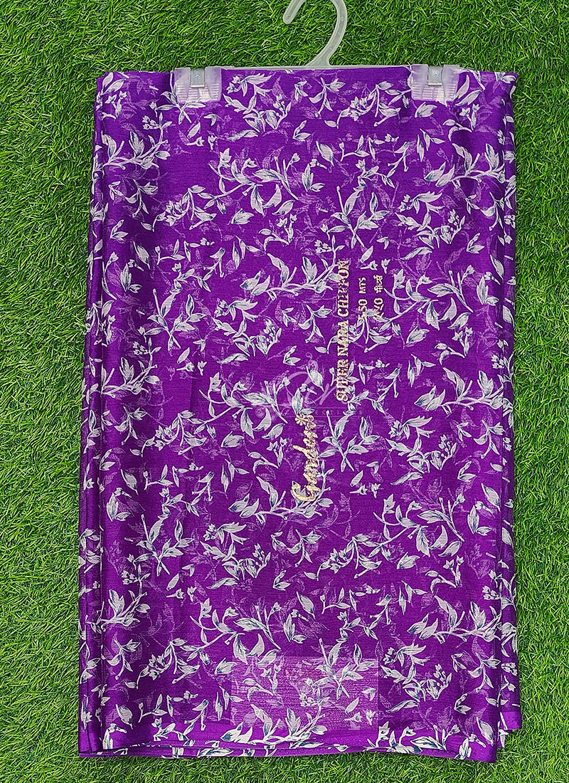Exclusive Garden Vareli Super Nara Chiffon Saree