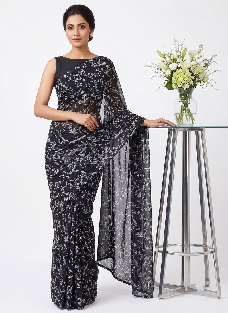 Exclusive Garden Vareli Super Nara Chiffon Saree