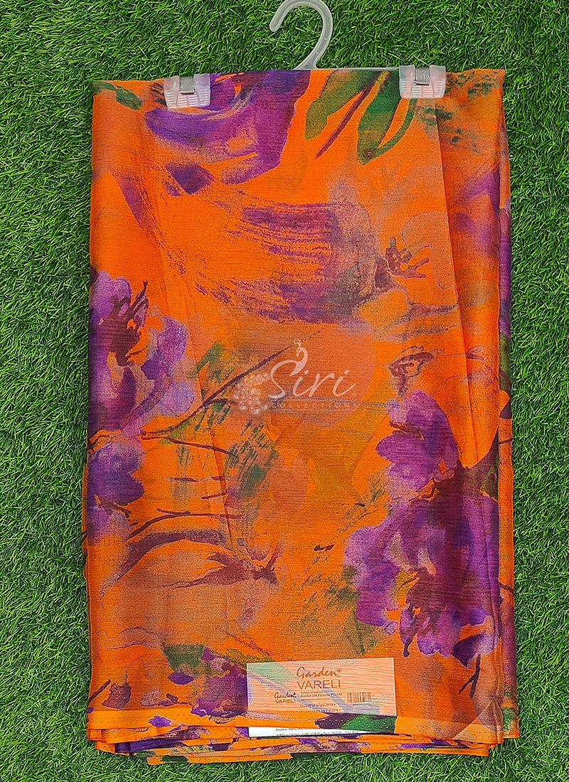 Exclusive Light Weight Garden Vareli Super Nara Chiffon Saree