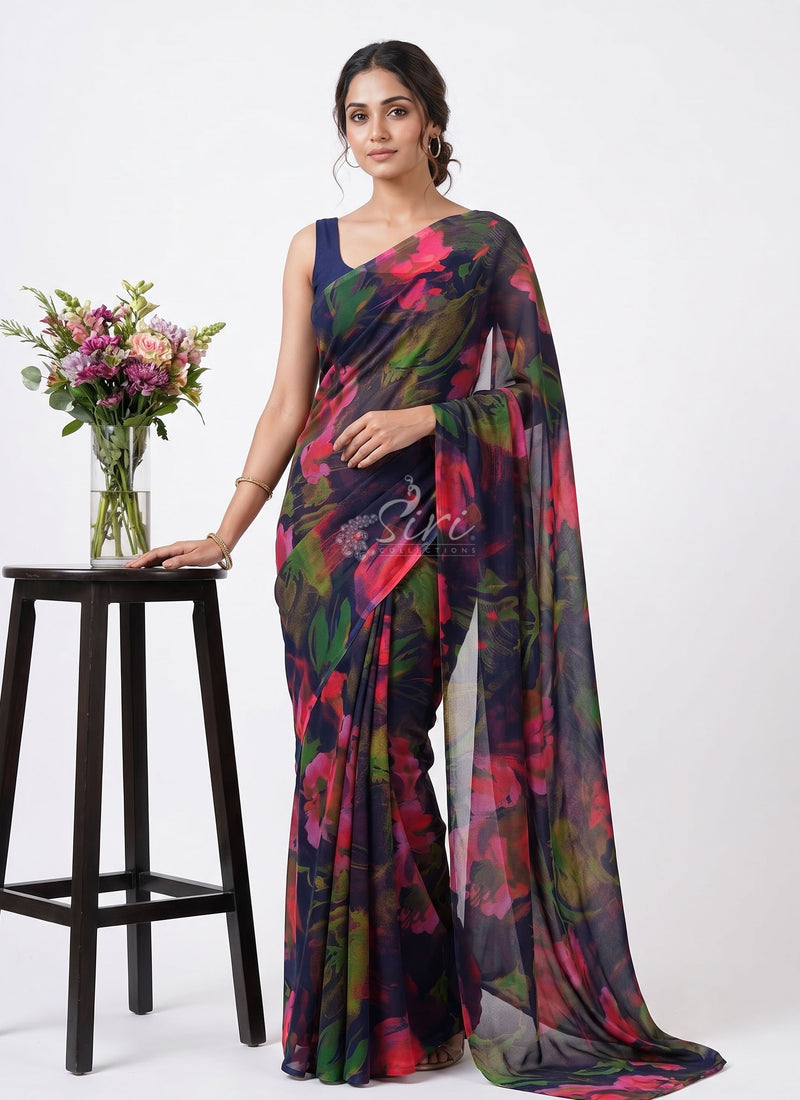 Exclusive Light Weight Garden Vareli Super Nara Chiffon Saree