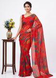 Latest Garden Vareli Super Nara Chiffon Saree without Blouse