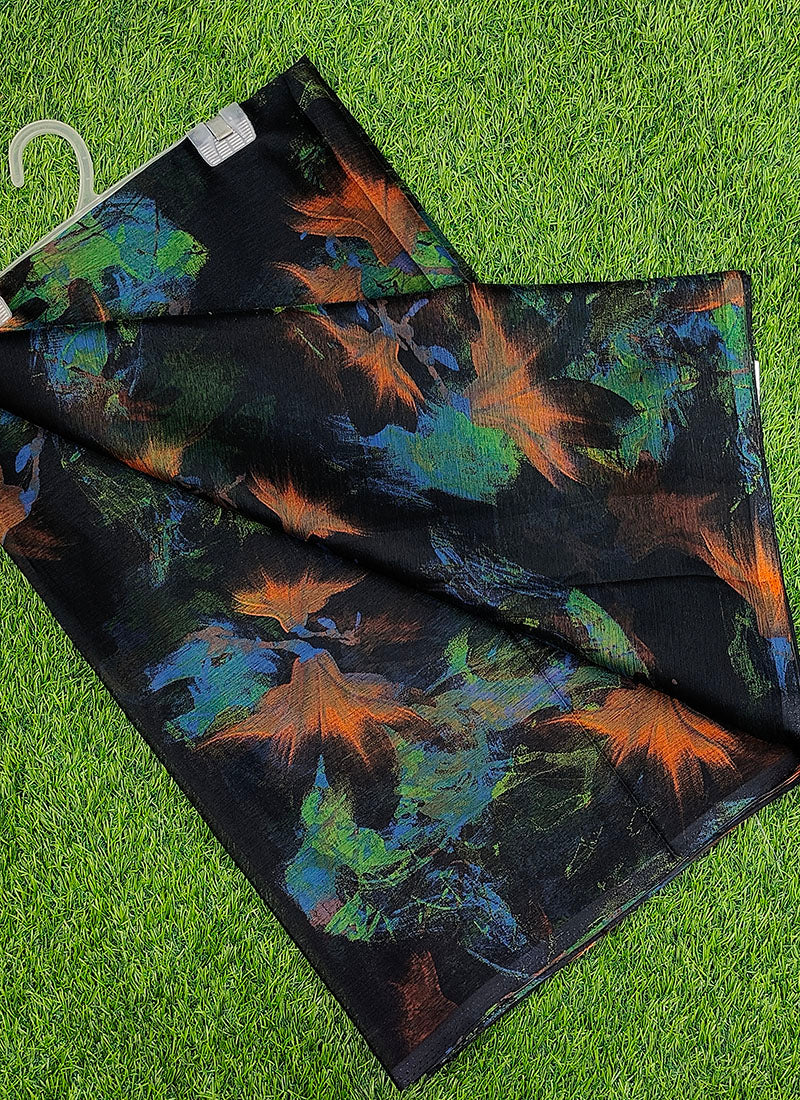 Latest Garden Vareli Super Nara Chiffon Saree without Blouse