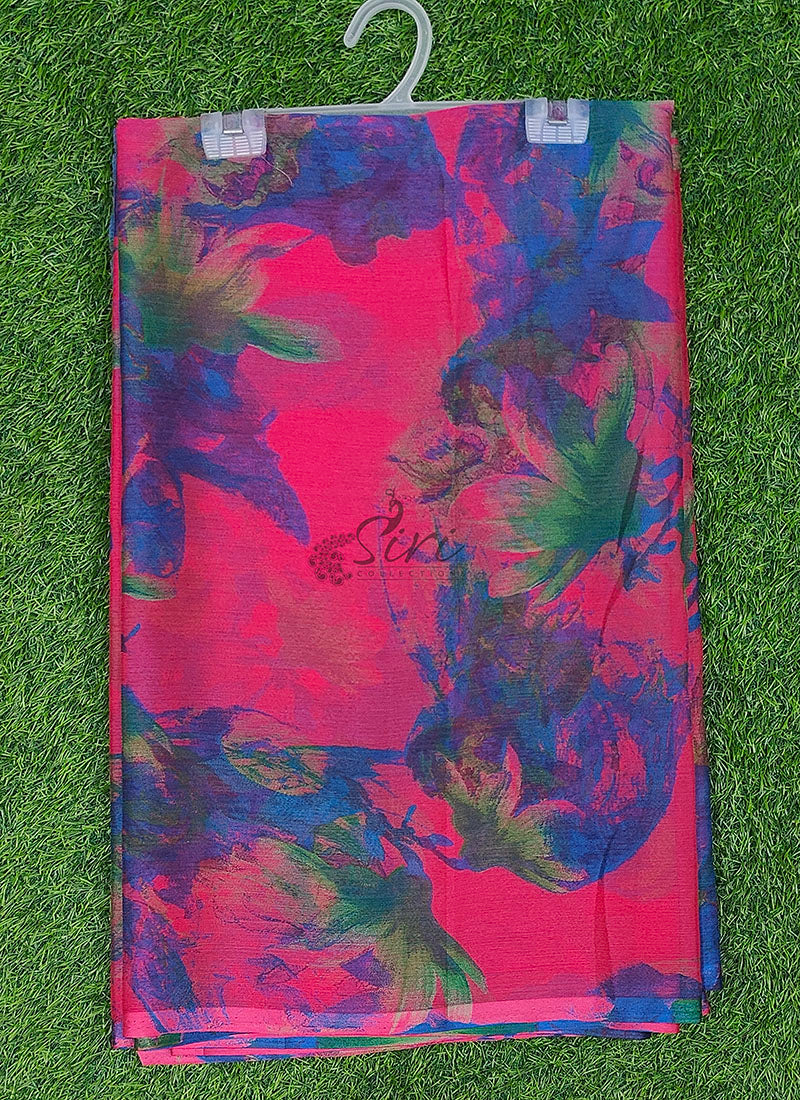 Latest Garden Vareli Super Nara Chiffon Saree without Blouse