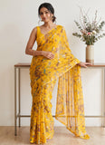 Latest Garden Vareli Super Nara Chiffon Saree without Blouse