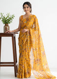 Latest Garden Vareli Super Nara Chiffon Saree without Blouse