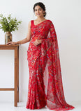 Latest Garden Vareli Super Nara Chiffon Saree without Blouse