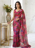 Latest Garden Vareli Super Nara Chiffon Saree without Blouse