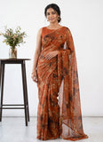 Latest Garden Vareli Super Nara Chiffon Saree without Blouse