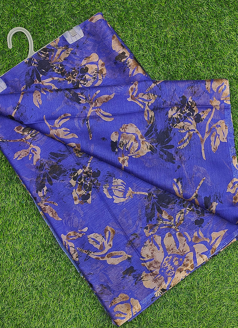 Latest Garden Vareli Super Nara Chiffon Saree without Blouse