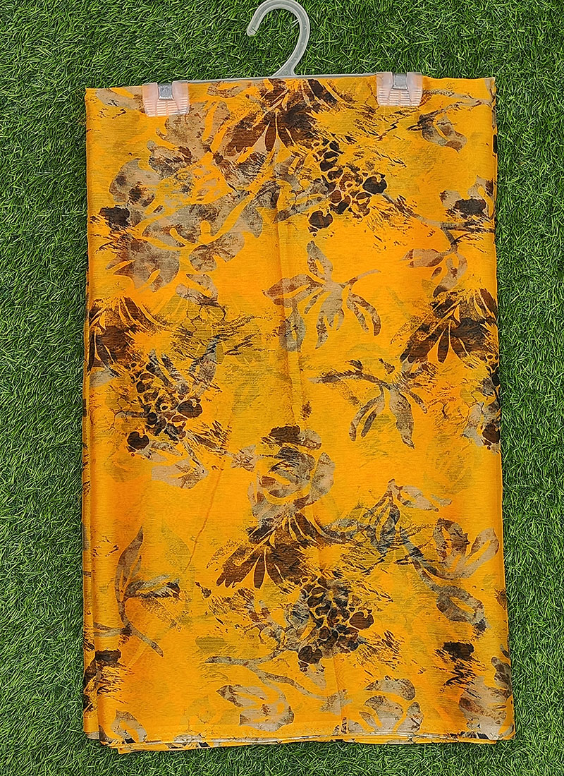 Latest Garden Vareli Super Nara Chiffon Saree without Blouse