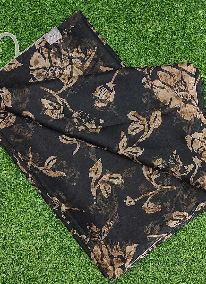 Latest Garden Vareli Super Nara Chiffon Saree without Blouse