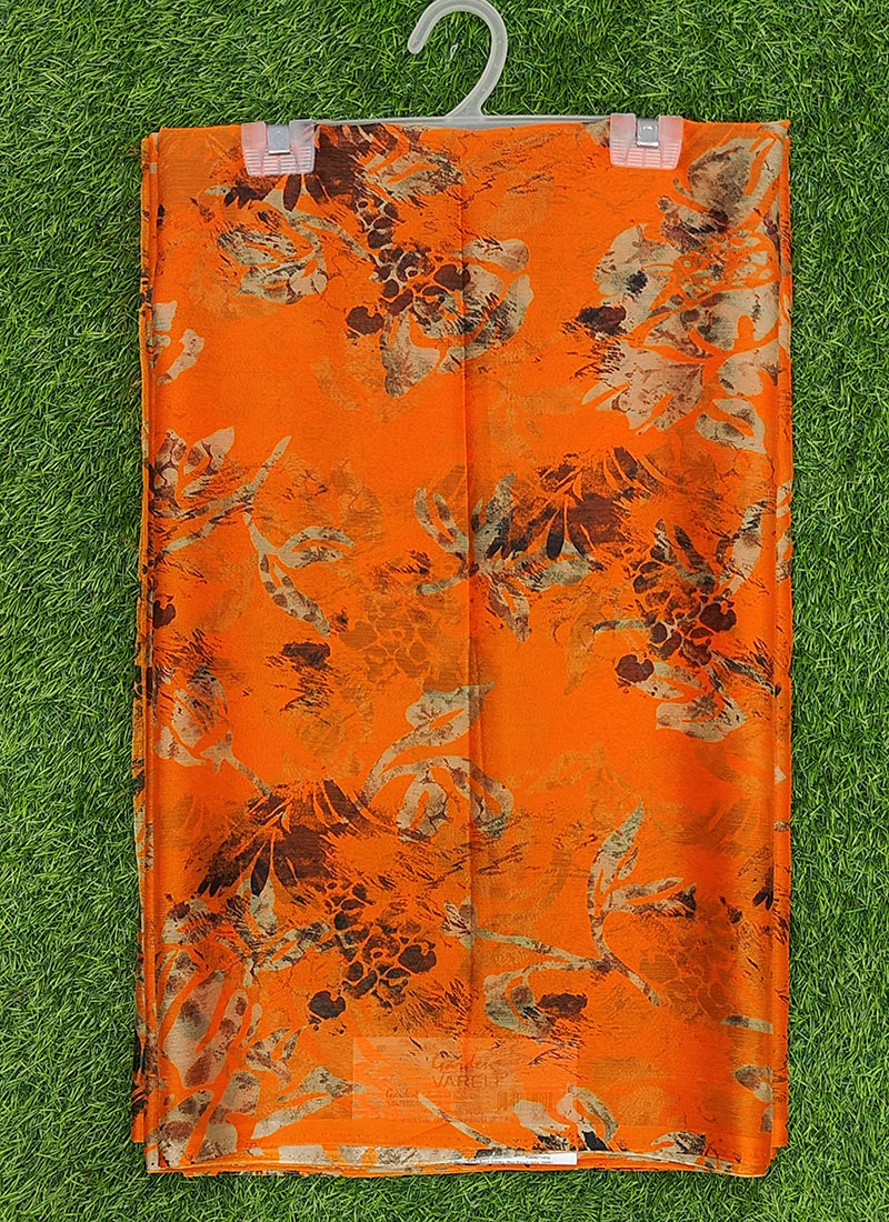 Latest Garden Vareli Super Nara Chiffon Saree without Blouse