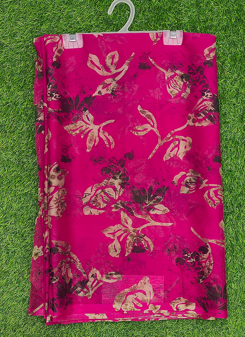Latest Garden Vareli Super Nara Chiffon Saree without Blouse