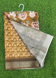 Lovely Linen Digital Print Saree with Blouse