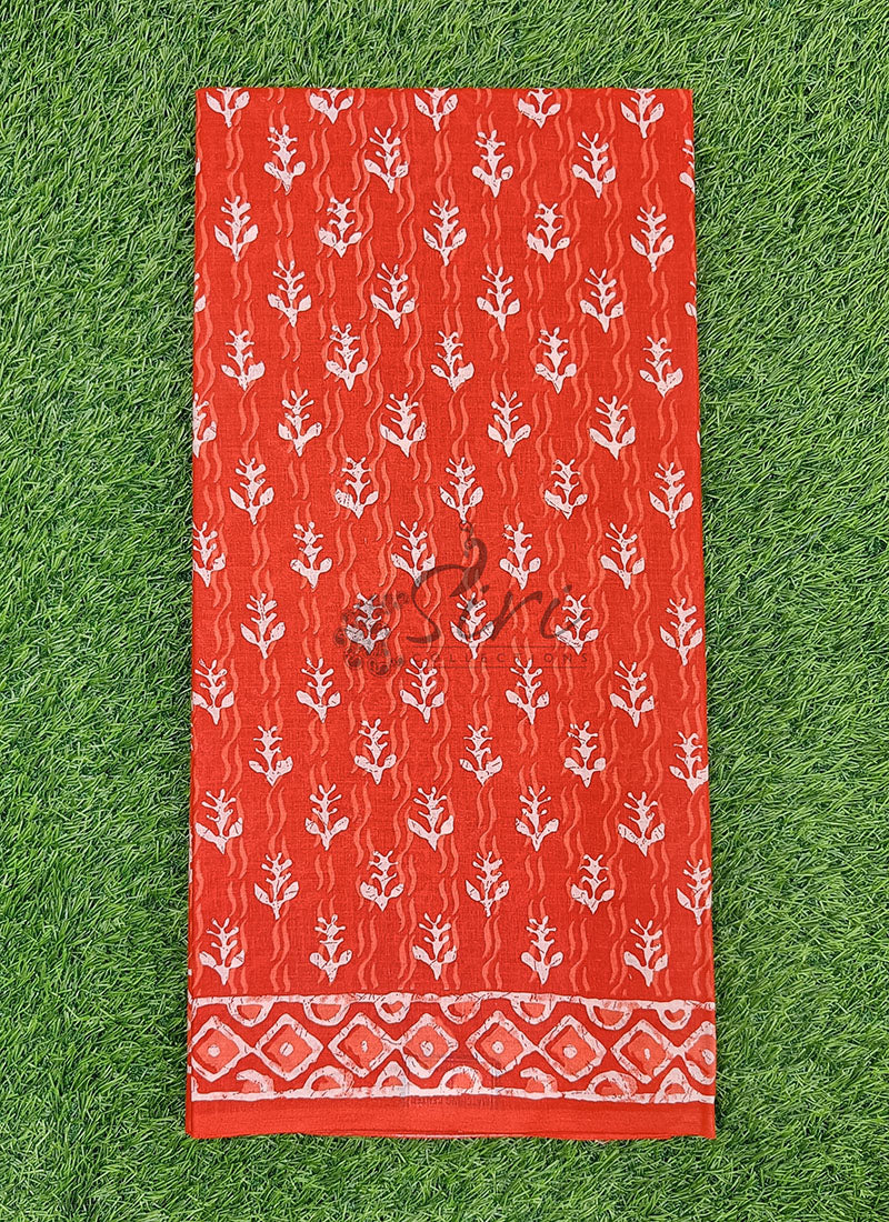 Printed Pure Soft Cotton Saree