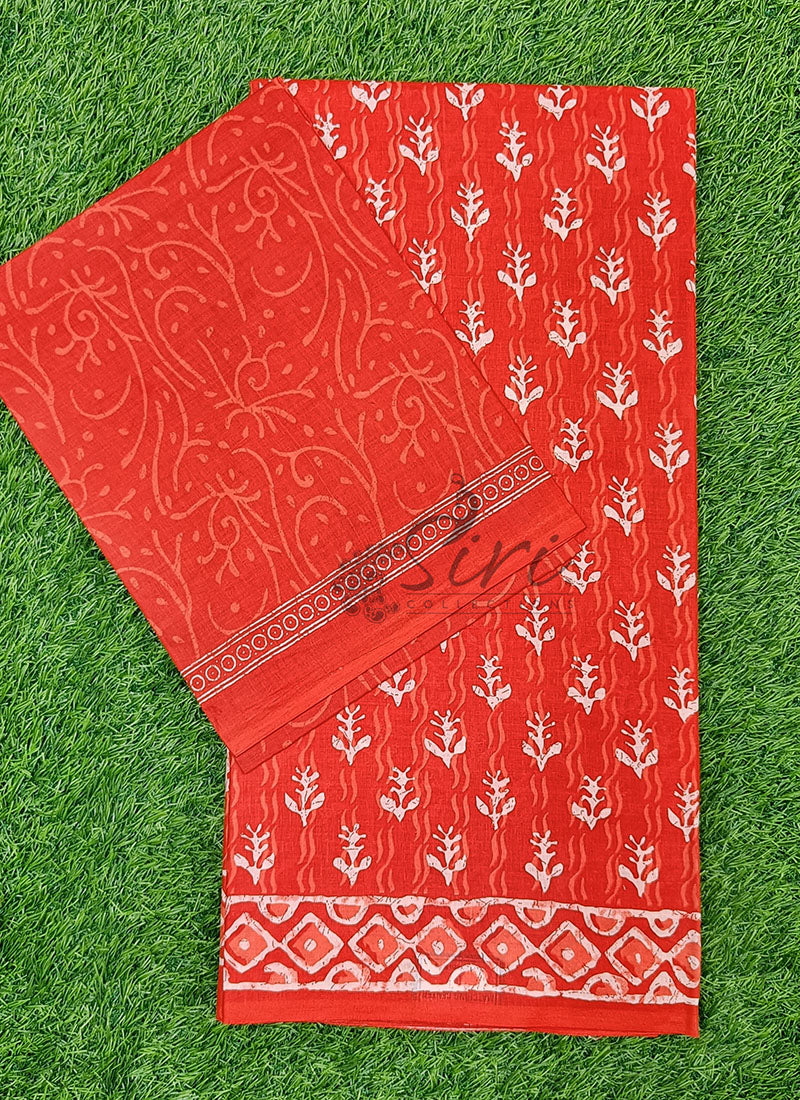 Printed Pure Soft Cotton Saree