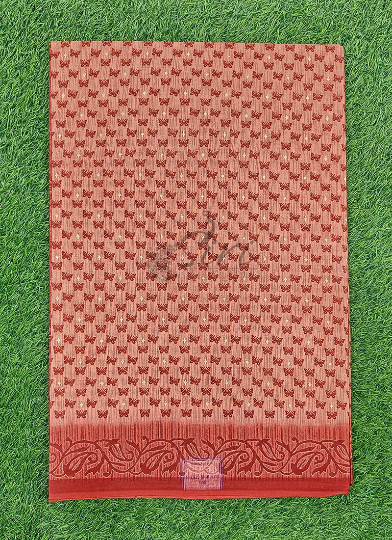 Beautiful Printed Cotton Saree