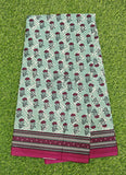 Beautiful Bhagru Print Pure Cotton Saree