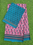 Beautiful Bhagru Print Pure Cotton Saree