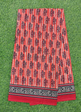 Beautiful Bhagru Print Pure Cotton Saree