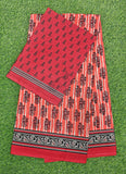 Beautiful Bhagru Print Pure Cotton Saree