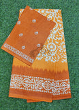 Beautiful Wax Batik Pure Cotton Saree