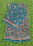 Ajrakh Print Pure Cotton Saree