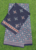 Ajrakh Print Pure Cotton Saree