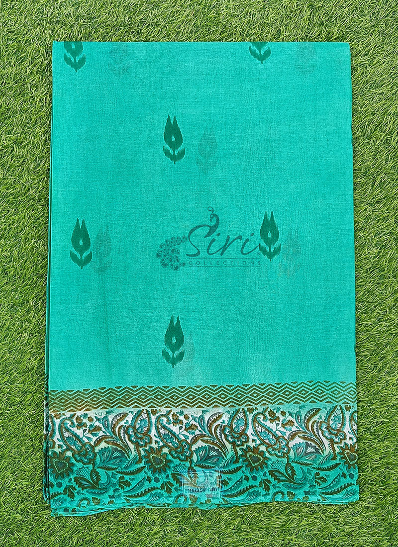 Latest Printed Pure Cotton Saree