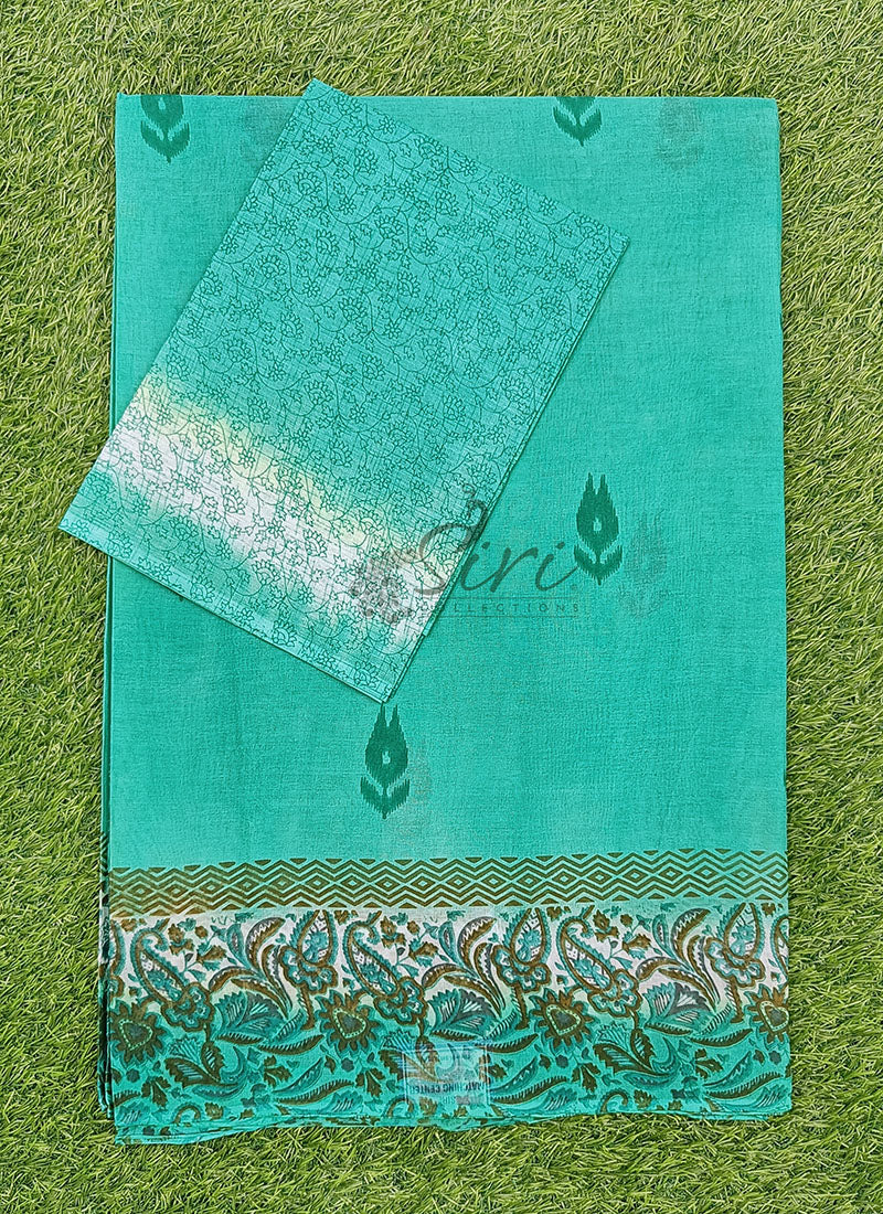 Latest Printed Pure Cotton Saree