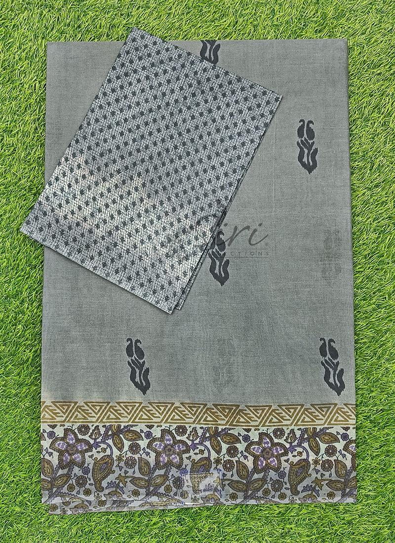 Latest Printed Pure Cotton Saree