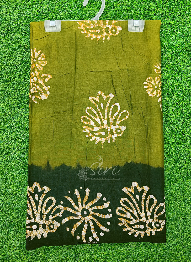Pure Soft Cotton Saree in Batik