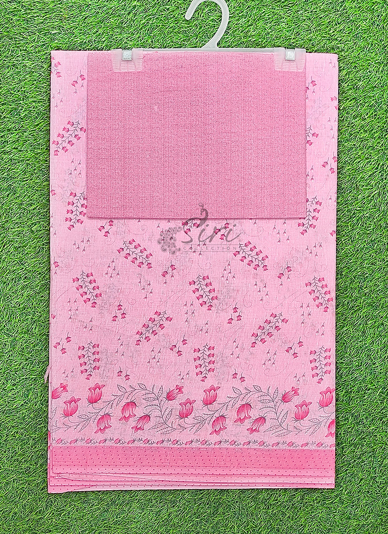 Pure Printed Soft Cotton Saree