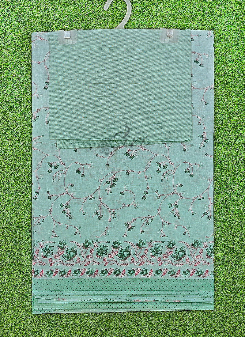 Pure Printed Soft Cotton Saree