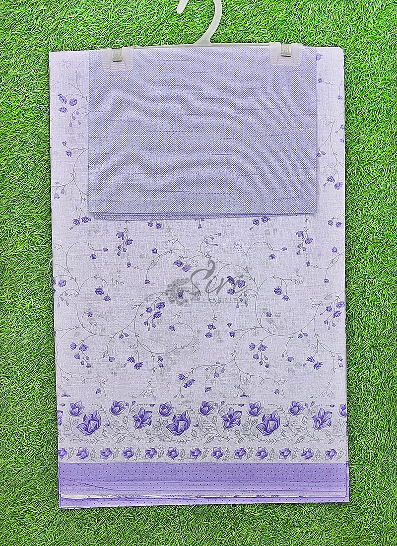 Pure Printed Soft Cotton Saree