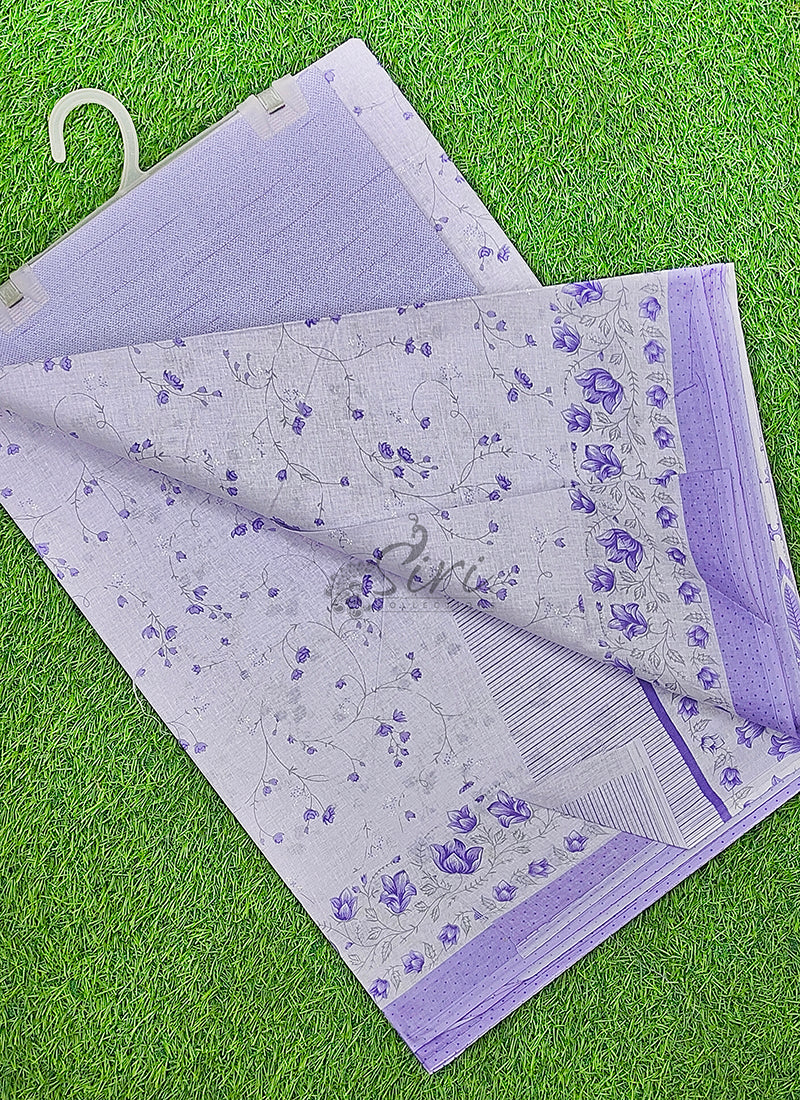 Pure Printed Soft Cotton Saree