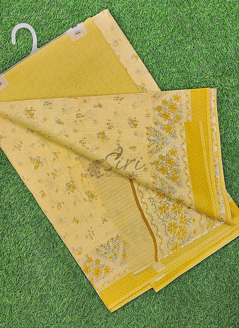 Pure Printed Soft Cotton Saree