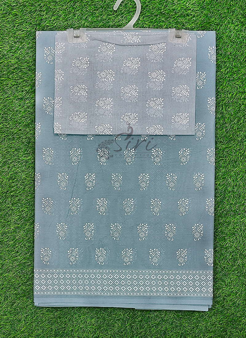 Pure Printed Soft Cotton Saree