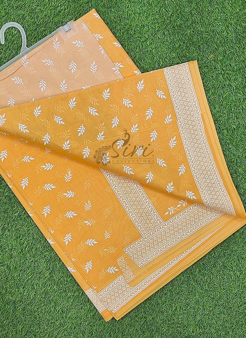 Pure Printed Soft Cotton Saree