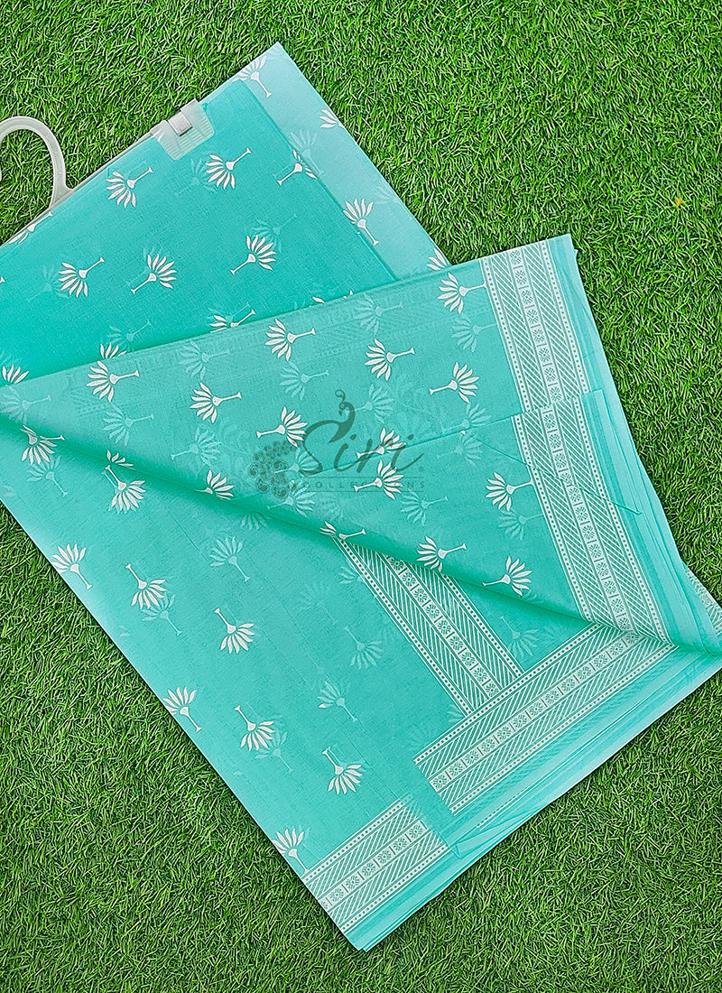 Pure Printed Soft Cotton Saree