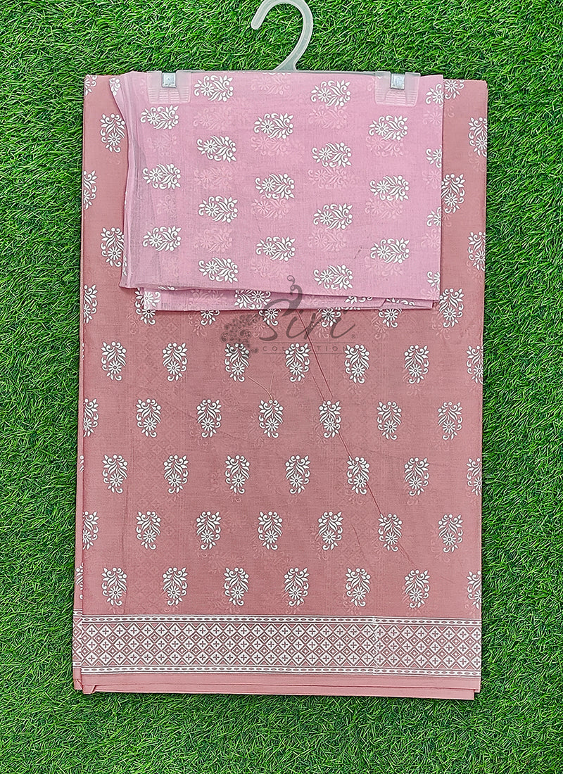 Pure Printed Soft Cotton Saree