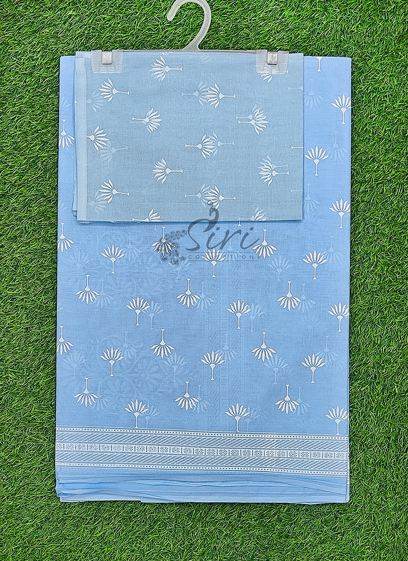 Pure Printed Soft Cotton Saree