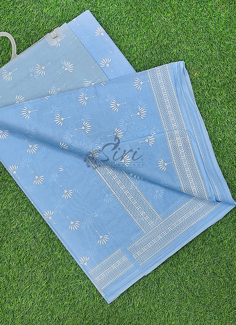 Pure Printed Soft Cotton Saree