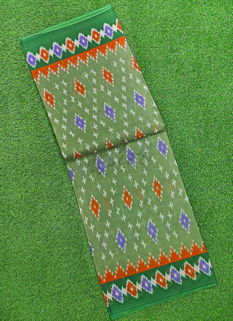 Pure Soft Cotton Saree in Ikat Print