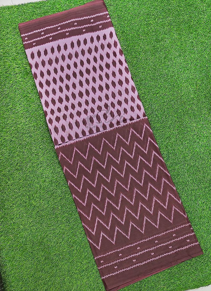 Pure Soft Cotton Saree in Ikat Print