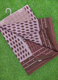 Pure Soft Cotton Saree in Ikat Print