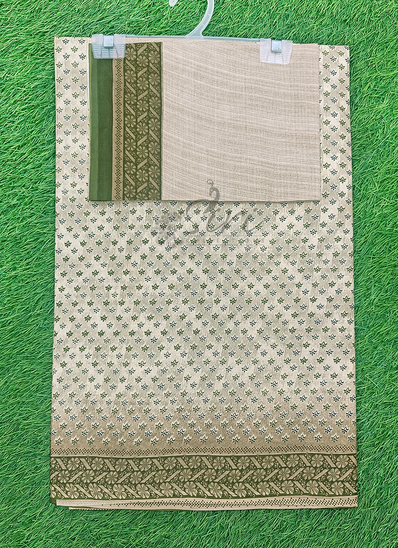 Latest Printed Pure Cotton Saree