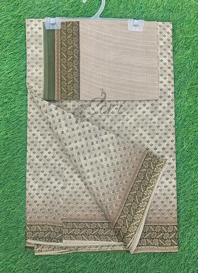 Latest Printed Pure Cotton Saree