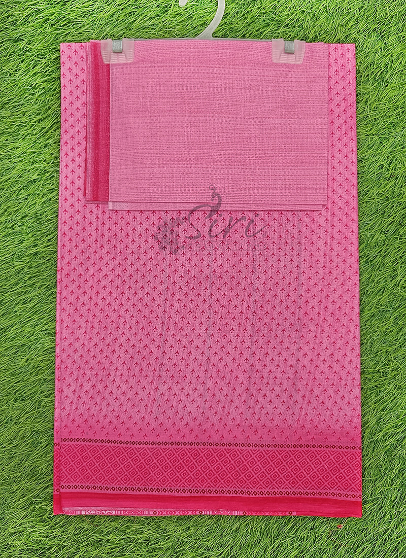 Latest Printed Pure Cotton Saree