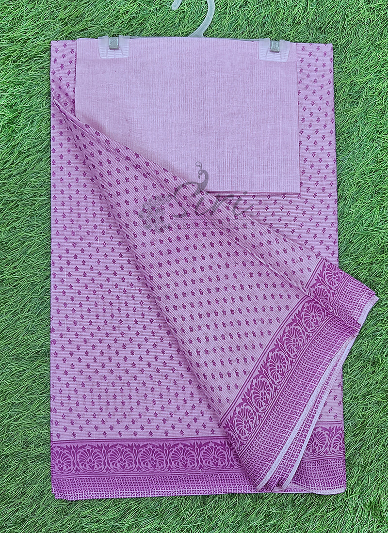 Latest Printed Pure Cotton Saree
